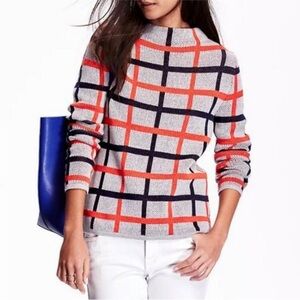 Old Navy Womens Plaid Mock Neck Sweater Size XS